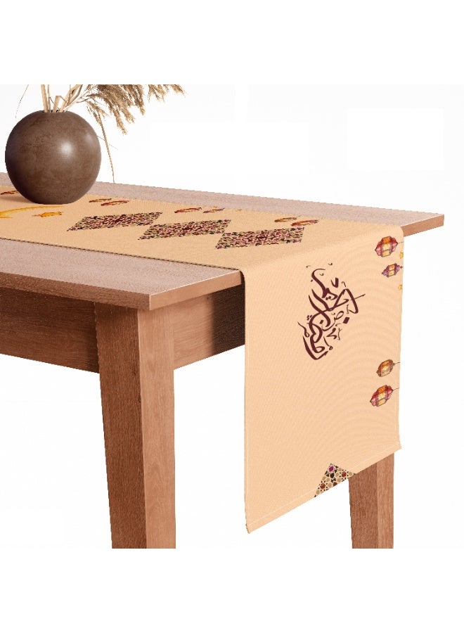 اي كي ديزاينيز طقم ديكور رمضان 3 قطع (2 غطاء وسادة + رانر سفرة) - Image 3